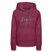 Women’s Premium Hoodie-Love IS - burgundy