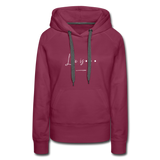 Women’s Premium Hoodie-Love IS - burgundy