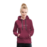 Women’s Premium Hoodie-Love IS - burgundy