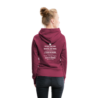 Women’s Premium Hoodie-Love IS - burgundy