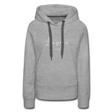 Women’s Premium Hoodie-Love IS - heather gray