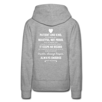 Women’s Premium Hoodie-Love IS - heather gray