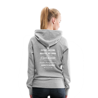 Women’s Premium Hoodie-Love IS - heather gray