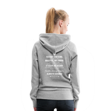 Women’s Premium Hoodie-Love IS - heather gray