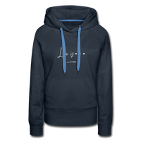 Women’s Premium Hoodie-Love IS - navy