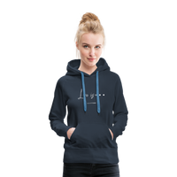 Women’s Premium Hoodie-Love IS - navy