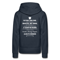 Women’s Premium Hoodie-Love IS - navy