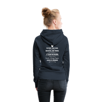 Women’s Premium Hoodie-Love IS - navy