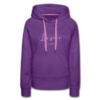 Women’s Premium Hoodie-Love IS - purple