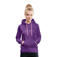 Women’s Premium Hoodie-Love IS - purple