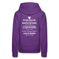 Women’s Premium Hoodie-Love IS - purple