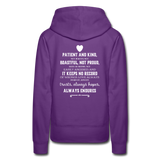 Women’s Premium Hoodie-Love IS - purple