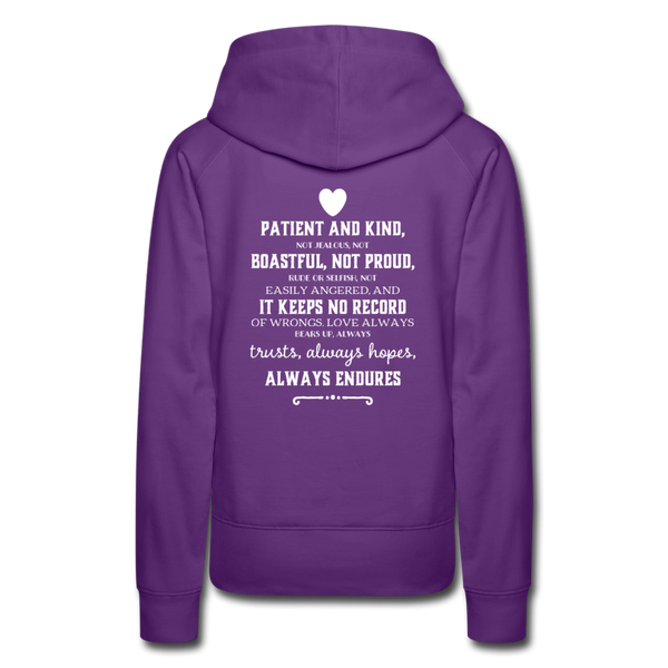 Women’s Premium Hoodie-Love IS - purple