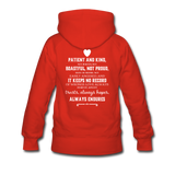 Women’s Premium Hoodie-Love IS - red