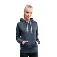 Women’s Premium Hoodie-Love IS - heather denim