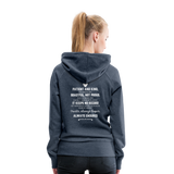 Women’s Premium Hoodie-Love IS - heather denim