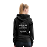 Women’s Premium Hoodie-Love IS - charcoal gray