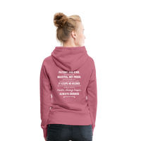 Women’s Premium Hoodie-Love IS - mauve