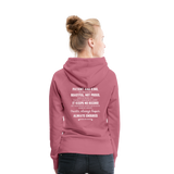 Women’s Premium Hoodie-Love IS - mauve