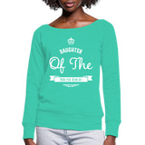 Women's Wideneck Sweatshirt-Daughter of the Most High - teal