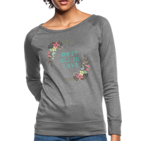 Women’s Crewneck Sweatshirt-Do it all in Love - heather gray