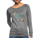 Women’s Crewneck Sweatshirt-Do it all in Love - heather gray