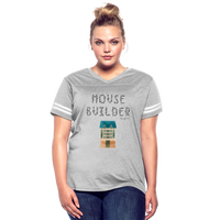 Build your House-Women’s Vintage Sport T-Shirt - heather gray/white