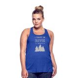 I trust in the steadfast love-Flowy Tank - royal blue