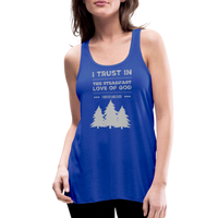 I trust in the steadfast love-Flowy Tank - royal blue