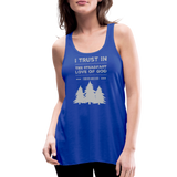 I trust in the steadfast love-Flowy Tank - royal blue