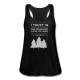 I trust in the steadfast love-Flowy Tank - black