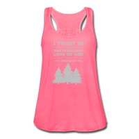 I trust in the steadfast love-Flowy Tank - neon pink