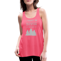 I trust in the steadfast love-Flowy Tank - neon pink