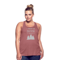 I trust in the steadfast love-Flowy Tank - mauve