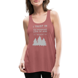 I trust in the steadfast love-Flowy Tank - mauve