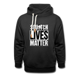 Squatch Lives Matter Shawl Collar Hoodie - black