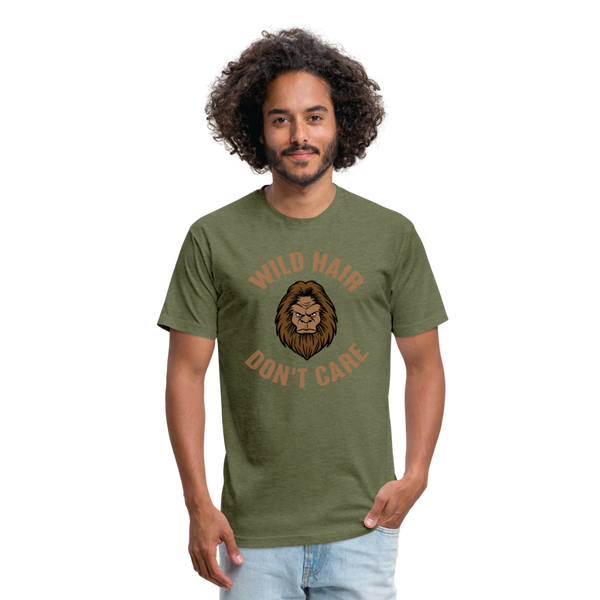 Wild Hair Don't Care - heather military green