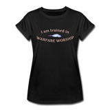 Trained in Warfare Worship - black