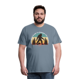 I've waited all year T-shirt Mens - steel blue