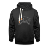 Sukkot in the Mountains Shawl Collar Hoodie - black